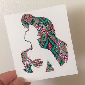 Crown Jewels mermaid vinyl decal